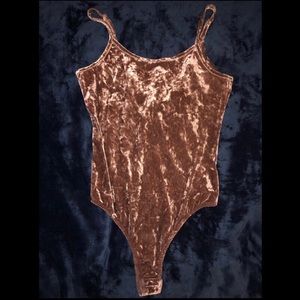 Velvet body suit